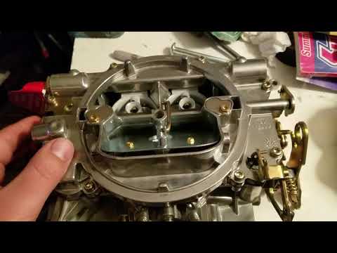 My new edelbrock performer carburetor 600cfm manual choke