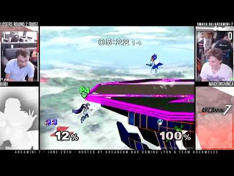 Arcamini 7 - LOSERS ROUND 2 - Bobi (Falco) VS MadeInShineA (Marth)