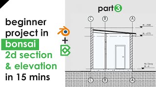 Bonsai Tutorial - Beginner Project - Part 3 - Section & Elevation