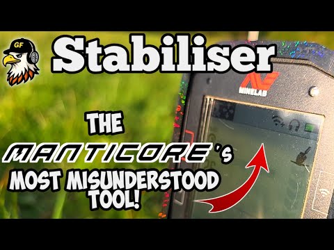 MINELAB MANTICORE -- How to use the STABILISER to help you find targets on tricky land!