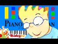BabyTV Spider On The Floor Slow EASY Medium 4K Piano Tutorial