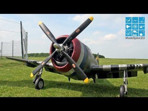 RC P-47 THUNDERBOLT RAZORBACK M 1:4,5 CARF MODELS WARBIRD MOKI 250 CC 4 STROKE RADIAL 24,7 KG