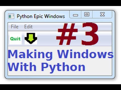 wxPython Programming Tutorial 3 Menu Bar and Menu Button