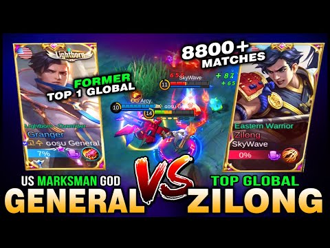US Top Marksman Gosu General vs. World's Highest Zilong Matches Encounter in Rank ~ Mobile Legends