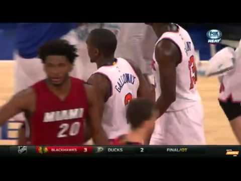 Porzingis highlights vs Heat      November 27, 2015