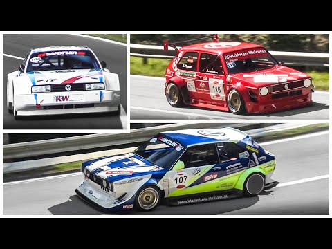 VW Corrado R, Golf & Scirocco Mk1 Minichberger FWD Hillclimb Cars w/ High Revving 2.0 16v Engines!