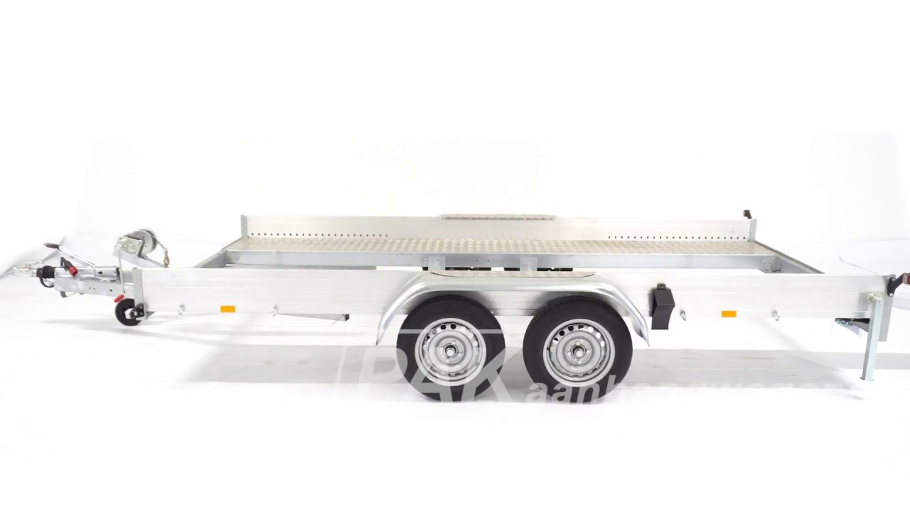 Anssems AMT 2000 ECO Autotransporter tandemas 400x188cm 2000kg video