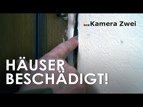 Fingerbreite Risse in Wänden und abgesackte Garage  | Kamera Zwei