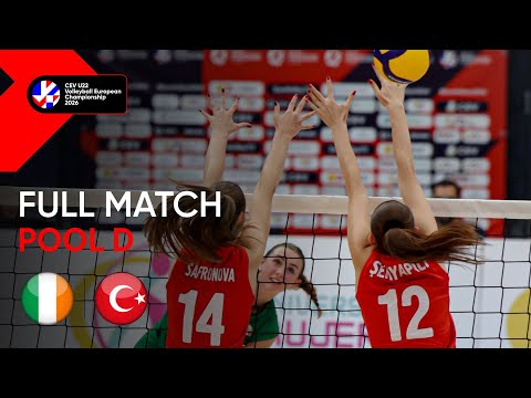 Full Match | Ireland vs. Türkiye | CEV U22 Volleyball European Championship 2026 Women | Pool D