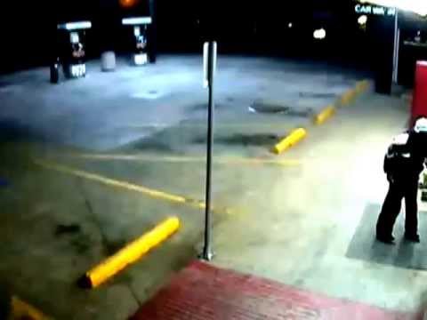 Seeking identity of suspect in two convenience store robberies (exterior view)