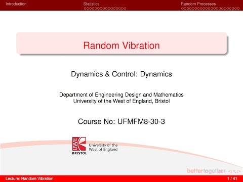 Dynamics and Control 9-5 Random Process Example