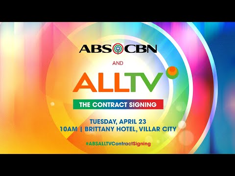 ABS-CBN AND ALLTV Contract Signing