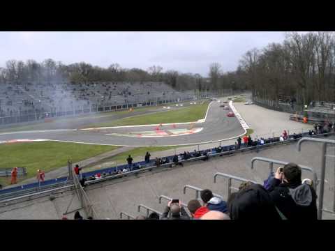 Incidente Ferrari 458 GtSprint International Series @ Monza - Prima variante 07/04/2013