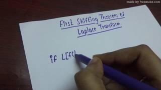 first shifting theorem of laplace transforms | B.tech | M1 | JNTU | engineering mathematics 1