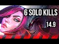 FIORA vs AATROX (TOP) | 6 solo kills, 1400+ games | BR Master | 14.9