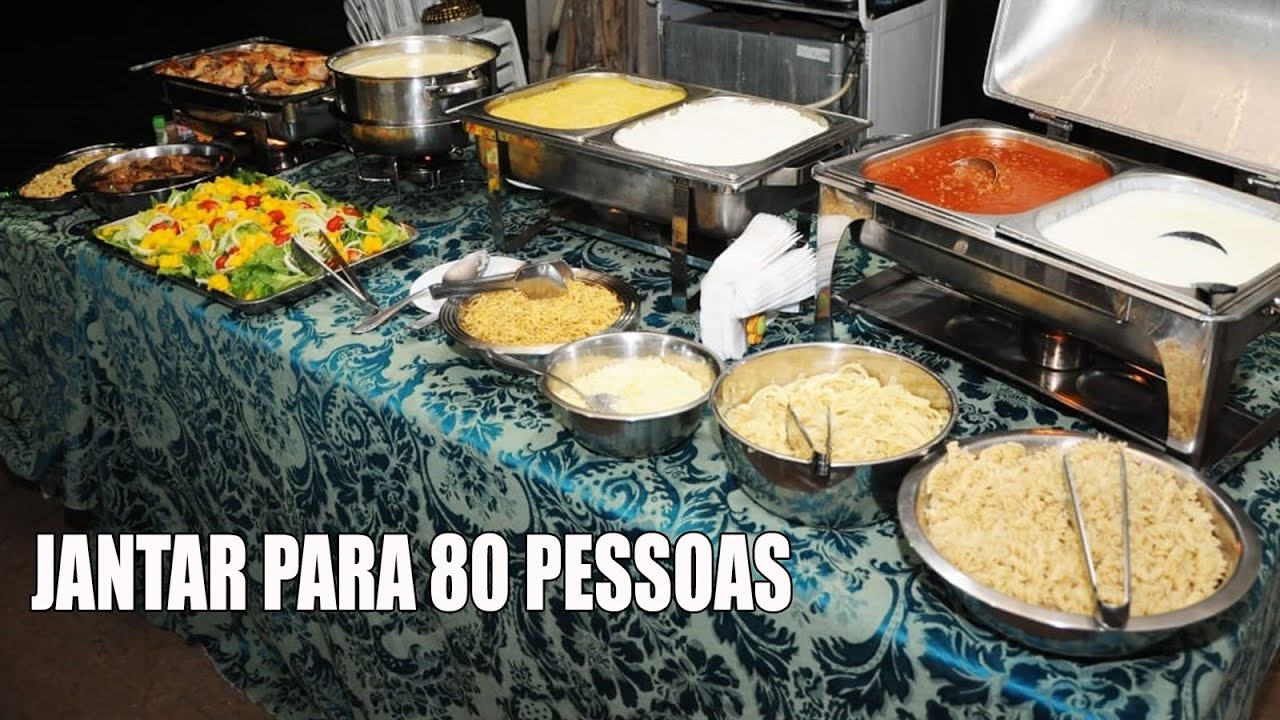 CARDÁPIO COMPLETO 80 PESSOAS - RECEITAS DA ROSA