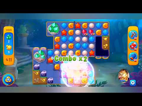 фишдом 2023  #  11025 уровень - прохождение без бустеров # Fishdom,   11025  level - no Boosters.