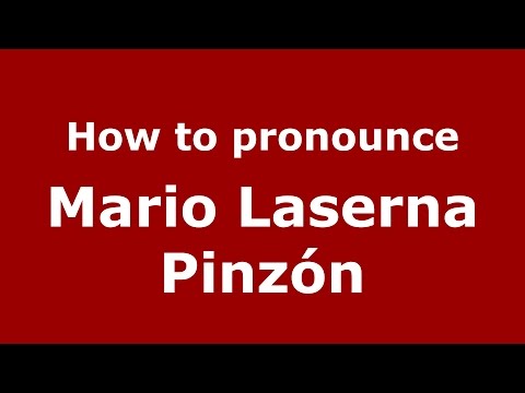 How to pronounce Mario Laserna Pinzón (Colombian Spanish/Colombia)  - PronounceNames.com
