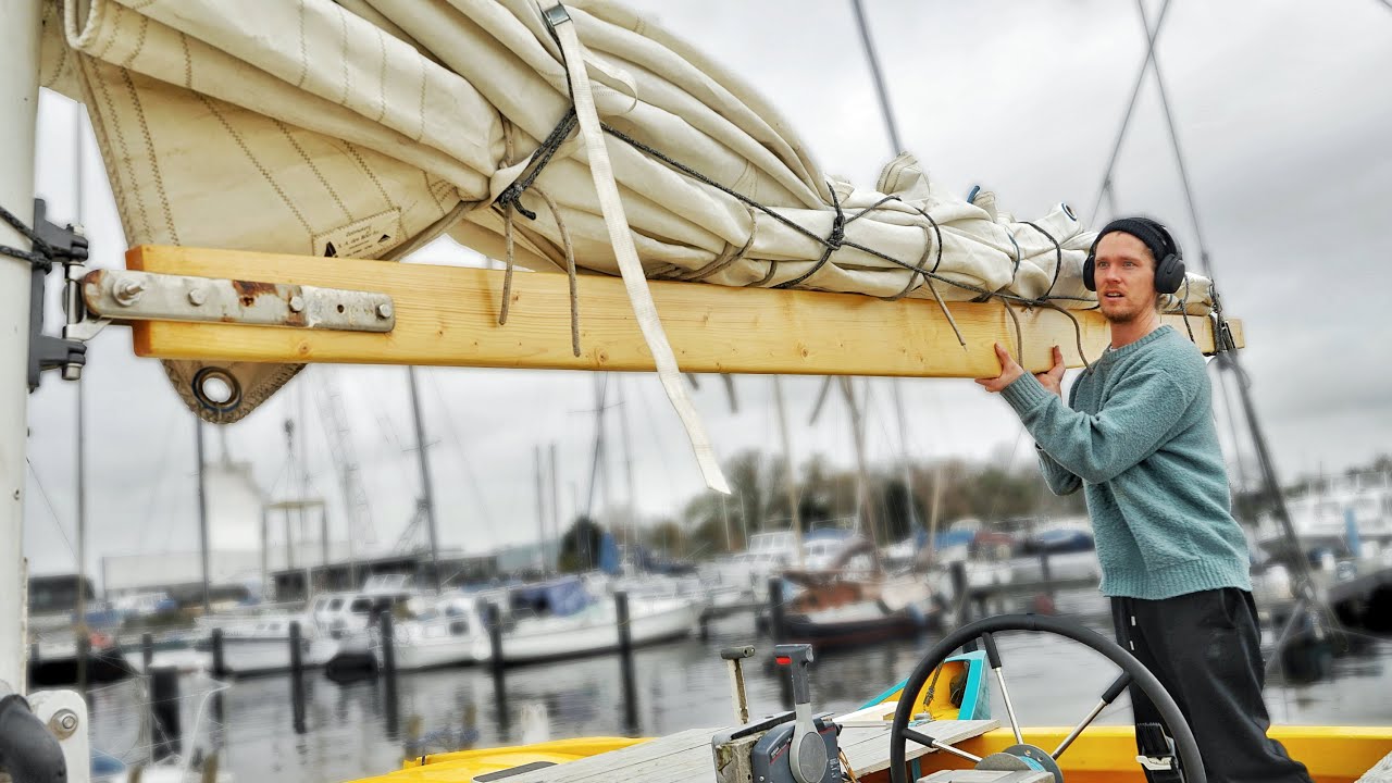 Building A Boom For My Ocean-Going Boat! (With Cheap Wood)
