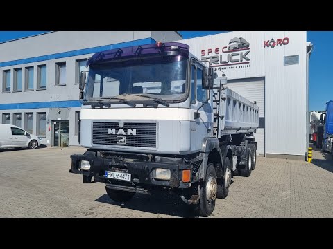 MAN 35.403, 3x Tipper 8x6, Manual Pumpe ,full Steel @karotruck2962