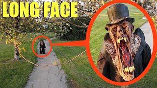 drone catches Long Face the Demon following people in the park (we found him)