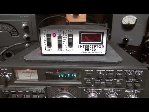 Interceptor DB-20 CB Radio Pre-amp ON the Air Indicator box demo