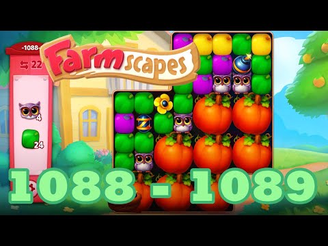 Farmscapes Level 1088 - 1089 HD Gameplay Walkthrough | 3 - match game | android | ios | pc | app