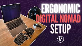 My Ergonomic Digital Nomad Setup: Split Keyboard & Trackball