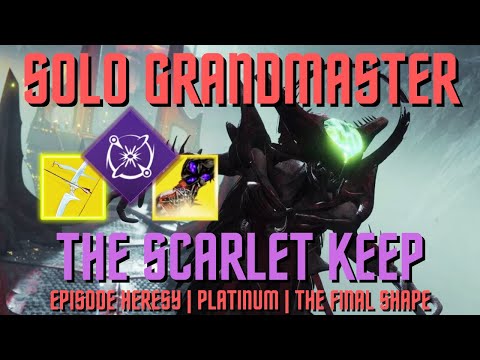 Solo Grandmaster Nightfall The Scarlet Keep - Void Warlock with Briarbinds - Destiny 2