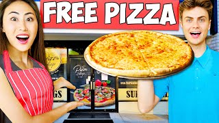 I OPENED A FREE PIZZA SHOP IN MY HOUSE!!
