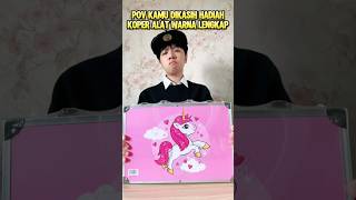 KAMU PAMER KOPER SET ALAT WARNA DI KELAS #shorts #pov
