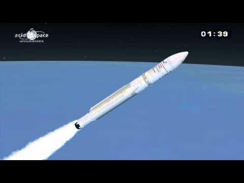 Ariane 5 liftoff with Alphasat