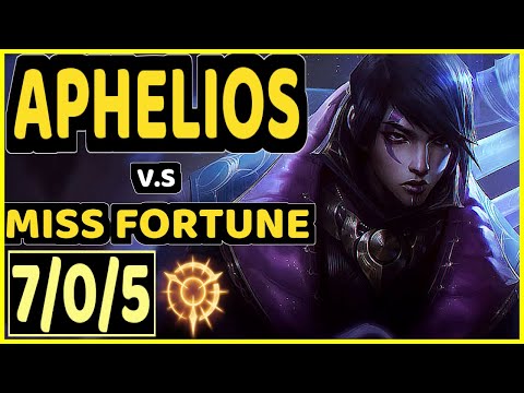 CODY SUN (APHELIOS) vs MISS FORTUNE - 7/0/5 KDA BOTTOM ADC CHALLENGER GAMEPLAY - NA