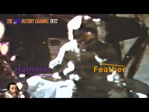 Which falls faster? Hammer Vs Feather 'Live test on The Moon (1971)