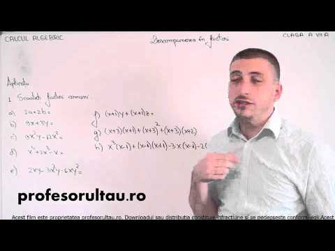 11   cls7   Calcul algebric   descompunerea in factori   exercitii   partea 1