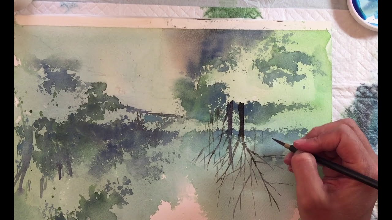 watercolor painting nature by kanta harusaki
