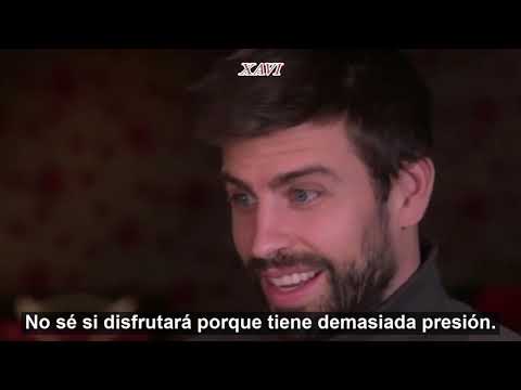 Pique habla de Shakira, previo al Super Bowl | Inglés con subtitulos en español.
