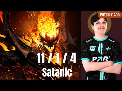 Why Pos 1 Shadow Fiend Is BACK in Patch 7.40 | Satanic Pro Gameplay