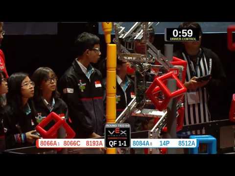 2015 VRC-MS Spir QF1-1 -  (8066A 8084A) 80-Spirit Div-VRC Middle School-VEX Worlds 2015