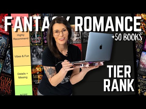 Ultimate Fantasy Romance Tier Rank | Ranking Every Fantasy Romance Book I Read Last Year (50+ Recs)