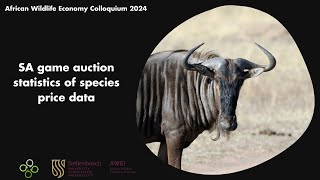 SA game auction statistics of species price data