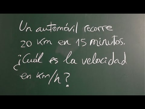 Un automóvil recorre 20 km en 15 minutos. ¿Velocidad en km/h? RAZONAMIENTO MATEMÁTICO.