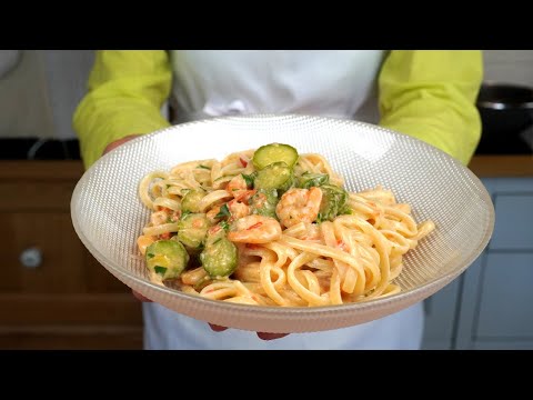Pasta Zucchine e Gamberetti Ricetta Facile Veloce e Saporitissima