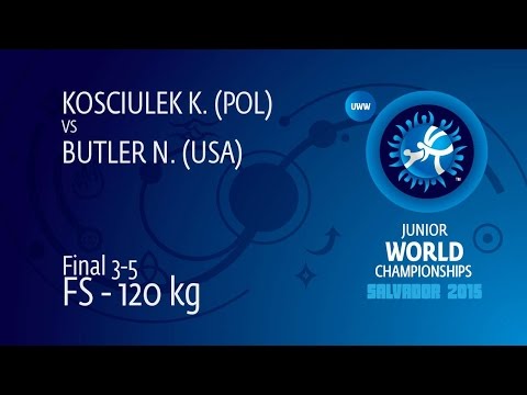 BRONZE FS - 120 kg: N. BUTLER (USA) df. K. KOSCIULEK (POL), 2-1