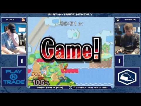 PlayNTrade Monthly 2 Melee Singles - Slug (Fox) vs Bones (Falco/Marth) - Grand Finals