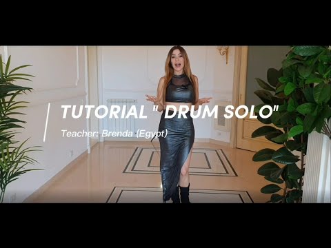 Bellydance TUTORIAL - DRUM SOLO / Brenda (Egypt) / bellydance ONLINE CLASS LEARN WITH US ⬇⬇⬇