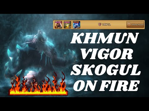 My Khmun, Vigor, Skogul Defense Is On Fire! But Our Guild Gets Destroyed... - Summoners War