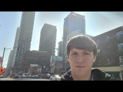 Toronto LIVE:  Wednesday "Morning" Walk to Downtown (April 14, 2021)