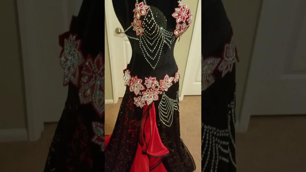 Red and Black SOL Dance costume for sale
