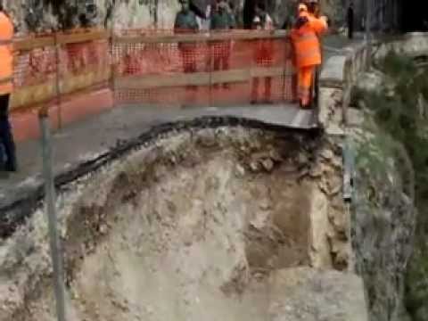 ONDA TG 14.03.2013 - ANVERSA E VILLALAGO: CEDIMENTO MURO STRADA STATALE 479